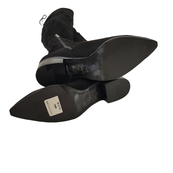 New Marc Fisher Yacinda Over the Knee Black Suede Boots - Picture 13 of 14